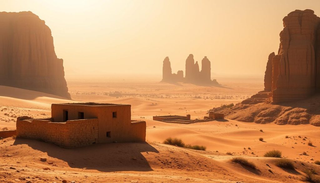 Algeria landmarks desert and ruins