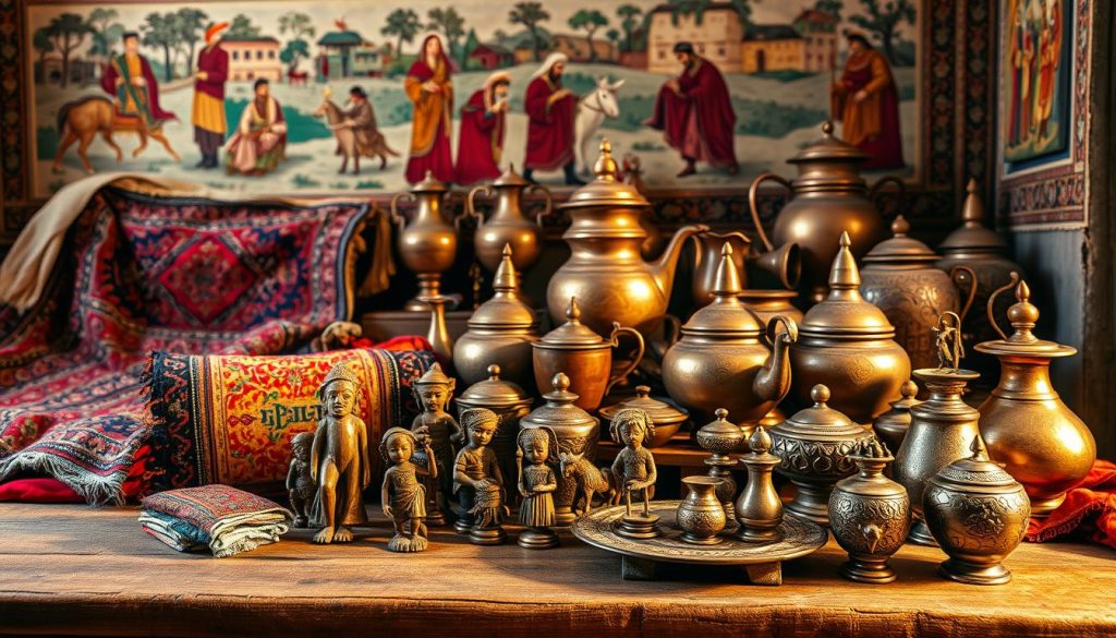 Traditional Afghan handicrafts showcasing cultural heritage