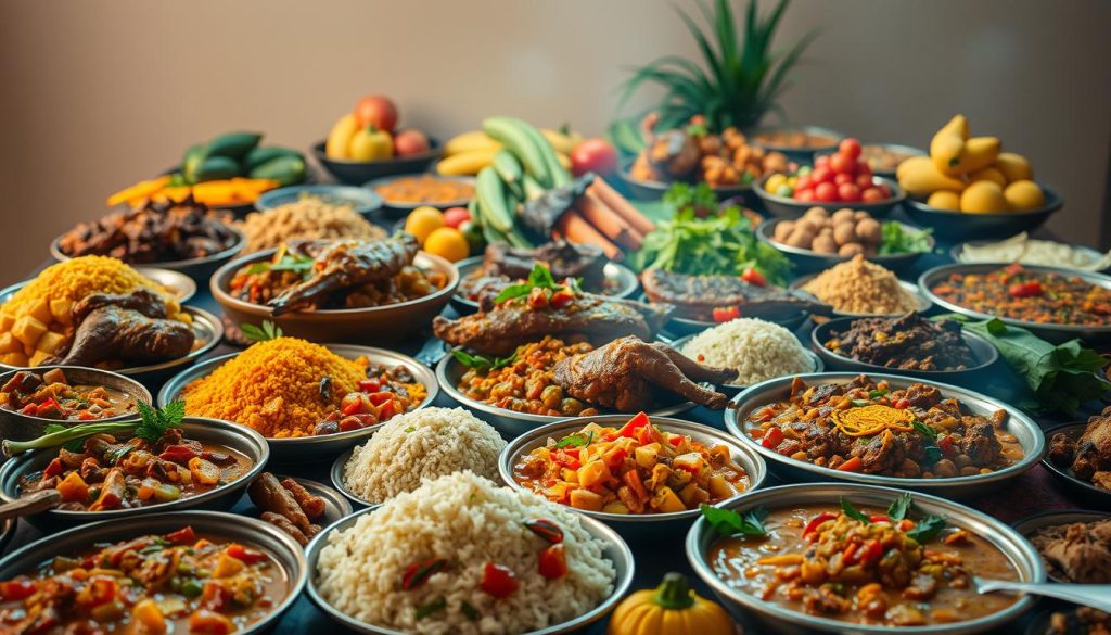 Traditional Angolan dishes showcasing angola specialties