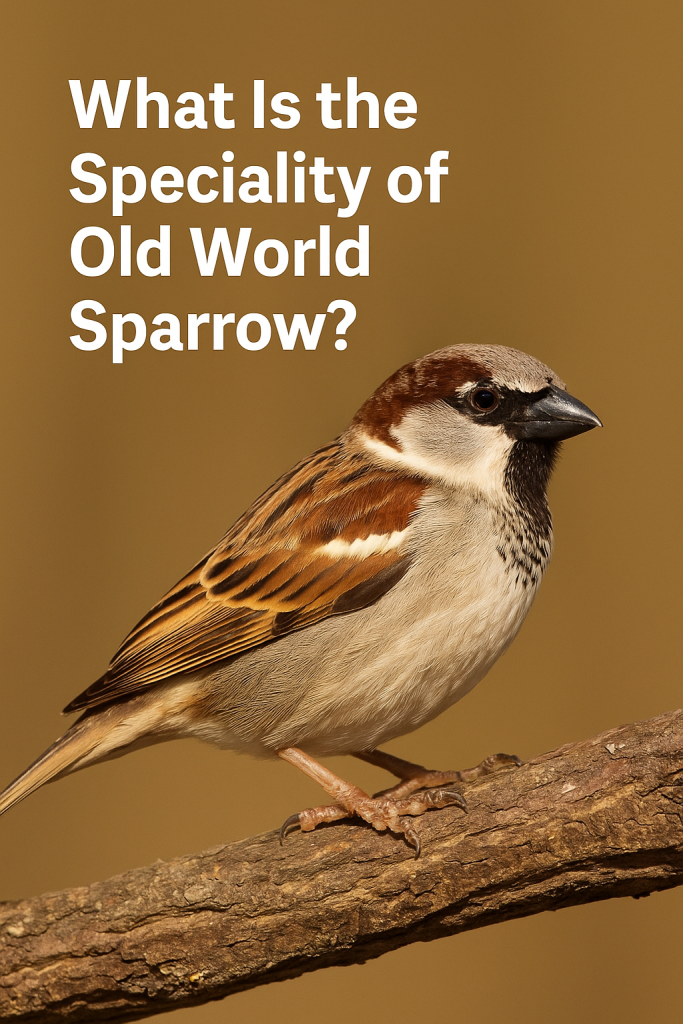what is the speciality of old world sparrow