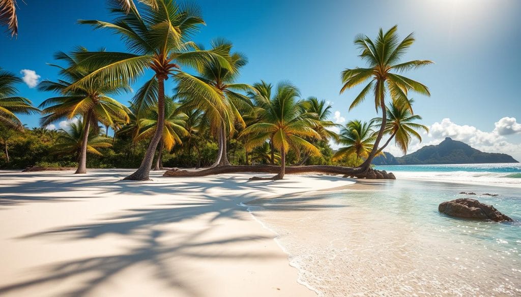 A pristine tropical paradise in the Caribbean - a sun-drenched beach in the Dominican Republic, with fine white sand and crystal-clear turquoise waters lapping gently at the shore. Lush palm trees sway in the gentle breeze, casting dappled shadows across the serene scene. The horizon is dotted with distant rocky cliffs, their rugged silhouettes painted against a brilliant azure sky. Warm, golden light bathes the entire landscape, creating a sense of tranquility and natural beauty. The camera captures this idyllic coastal vista from a low angle, emphasizing the scale and grandeur of this unspoiled Dominican gem. A pristine tropical paradise in the Caribbean - a sun-drenched beach in the Dominican Republic, with fine white sand and crystal-clear turquoise waters lapping gently at the shore. Lush palm trees sway in the gentle breeze, casting dappled shadows across the serene scene. The horizon is dotted with distant rocky cliffs, their rugged silhouettes painted against a brilliant azure sky. Warm, golden light bathes the entire landscape, creating a sense of tranquility and natural beauty. The camera captures this idyllic coastal vista from a low angle, emphasizing the scale and grandeur of this unspoiled Dominican gem.