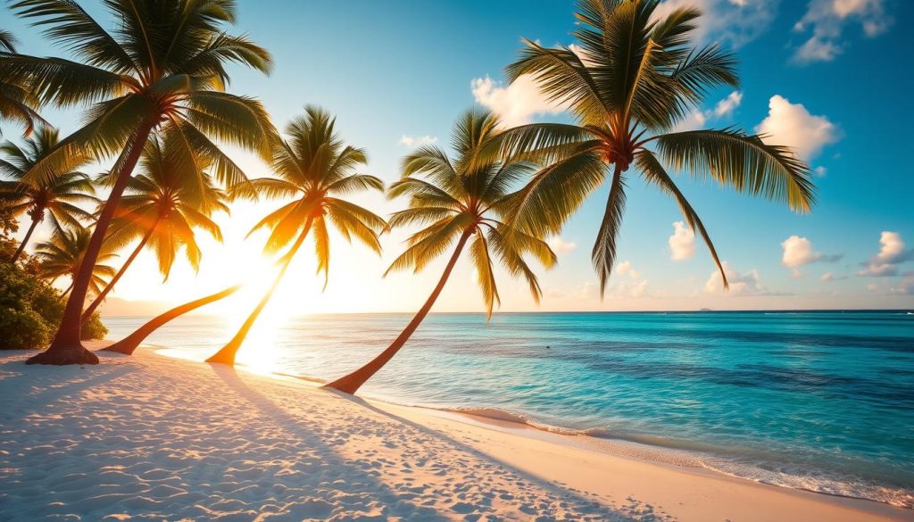 A serene tropical paradise at golden hour, the Cook Islands shimmer under the warm glow of a setting sun. Lush palm trees sway gently in the ocean breeze, casting playful shadows on the pristine white sand beach. In the distance, crystal-clear turquoise waters invite visitors to dive in and explore the vibrant underwater world. The scene exudes a sense of tranquility and timelessness, inviting travelers to fully immerse themselves in the island's natural beauty and rich Polynesian culture. The perfect setting to experience the unique specialty of the Cook Islands. A serene tropical paradise at golden hour, the Cook Islands shimmer under the warm glow of a setting sun. Lush palm trees sway gently in the ocean breeze, casting playful shadows on the pristine white sand beach. In the distance, crystal-clear turquoise waters invite visitors to dive in and explore the vibrant underwater world. The scene exudes a sense of tranquility and timelessness, inviting travelers to fully immerse themselves in the island's natural beauty and rich Polynesian culture. The perfect setting to experience the unique specialty of the Cook Islands.